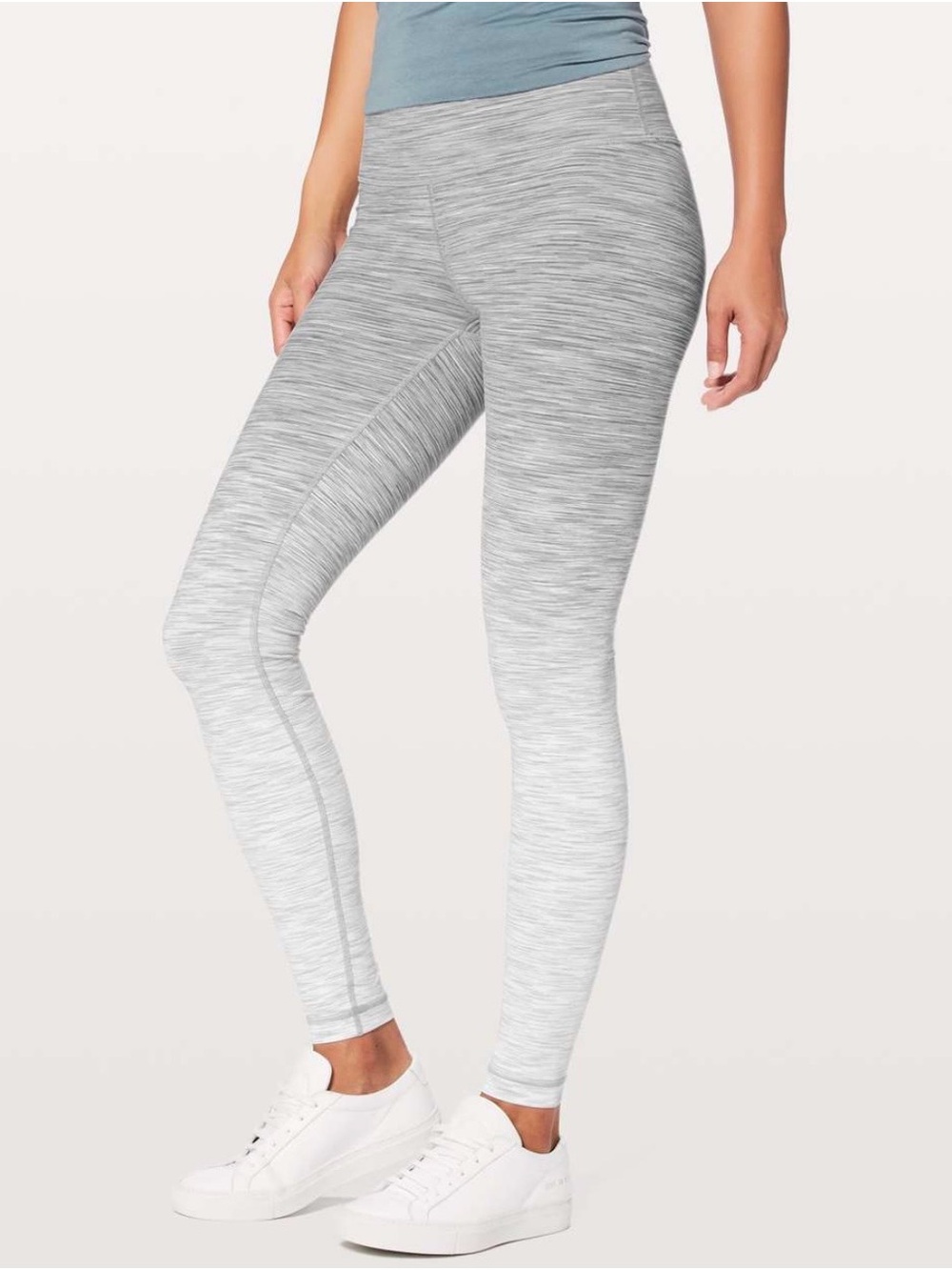Lululemon Wunder Under High Rised Tight in grey melange ombré Sz 4